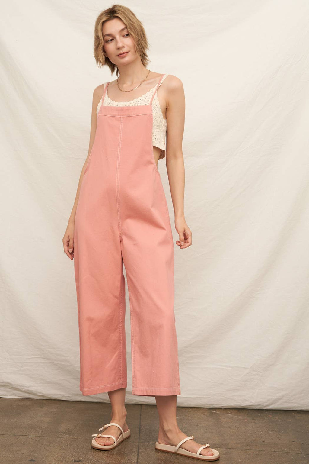 Spaghetti Strap Denim Jumpsuit