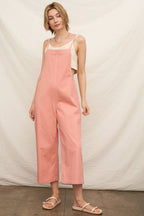 Spaghetti Strap Denim Jumpsuit