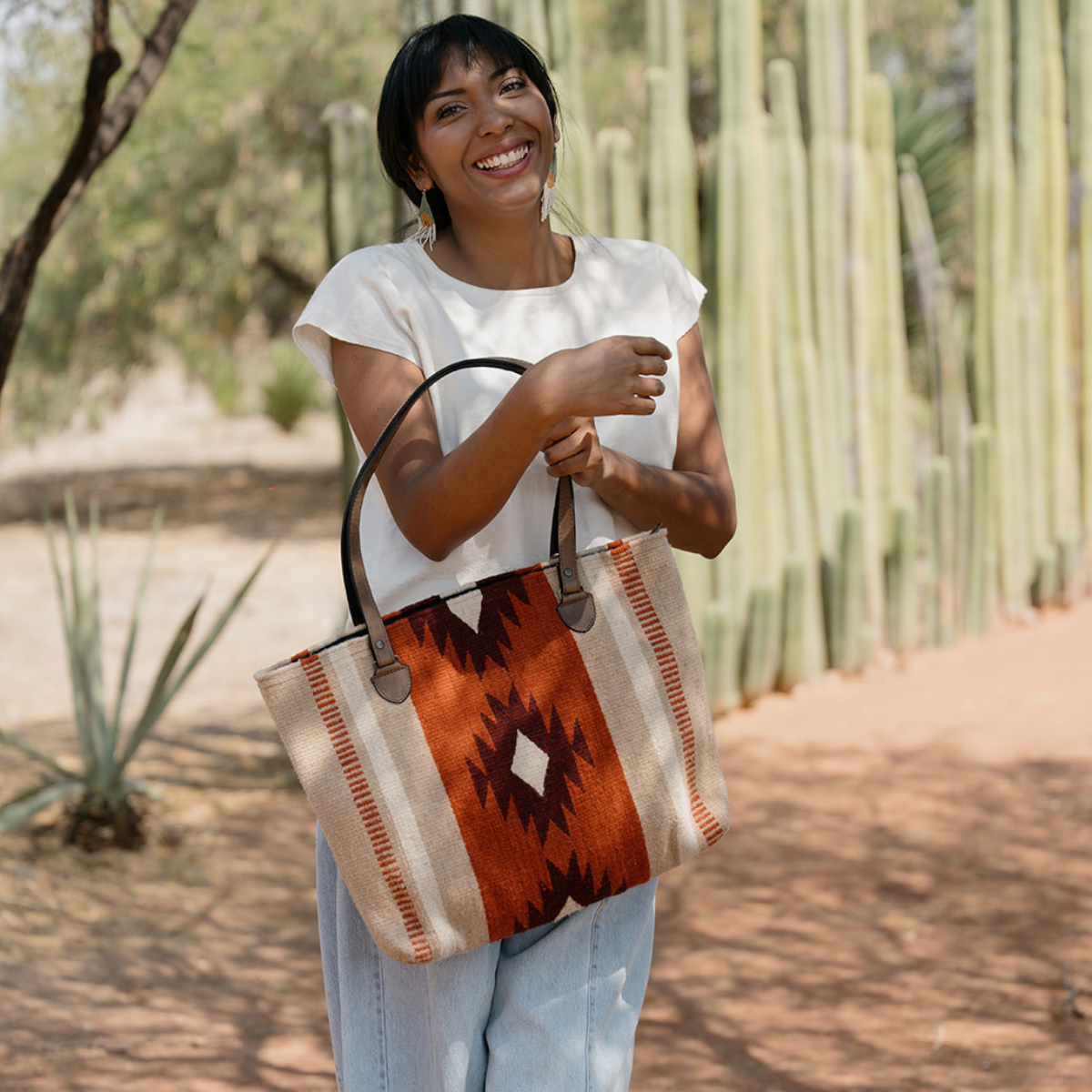 Adobe Rosa Zapotec Wool Tote