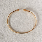 Dainty Cuff Bracelet with Cubic Zirconia Stones