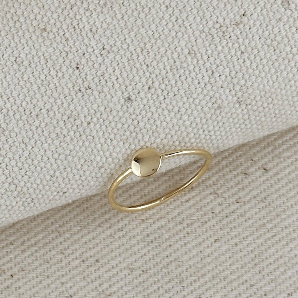 Slim Flat Disc Ring