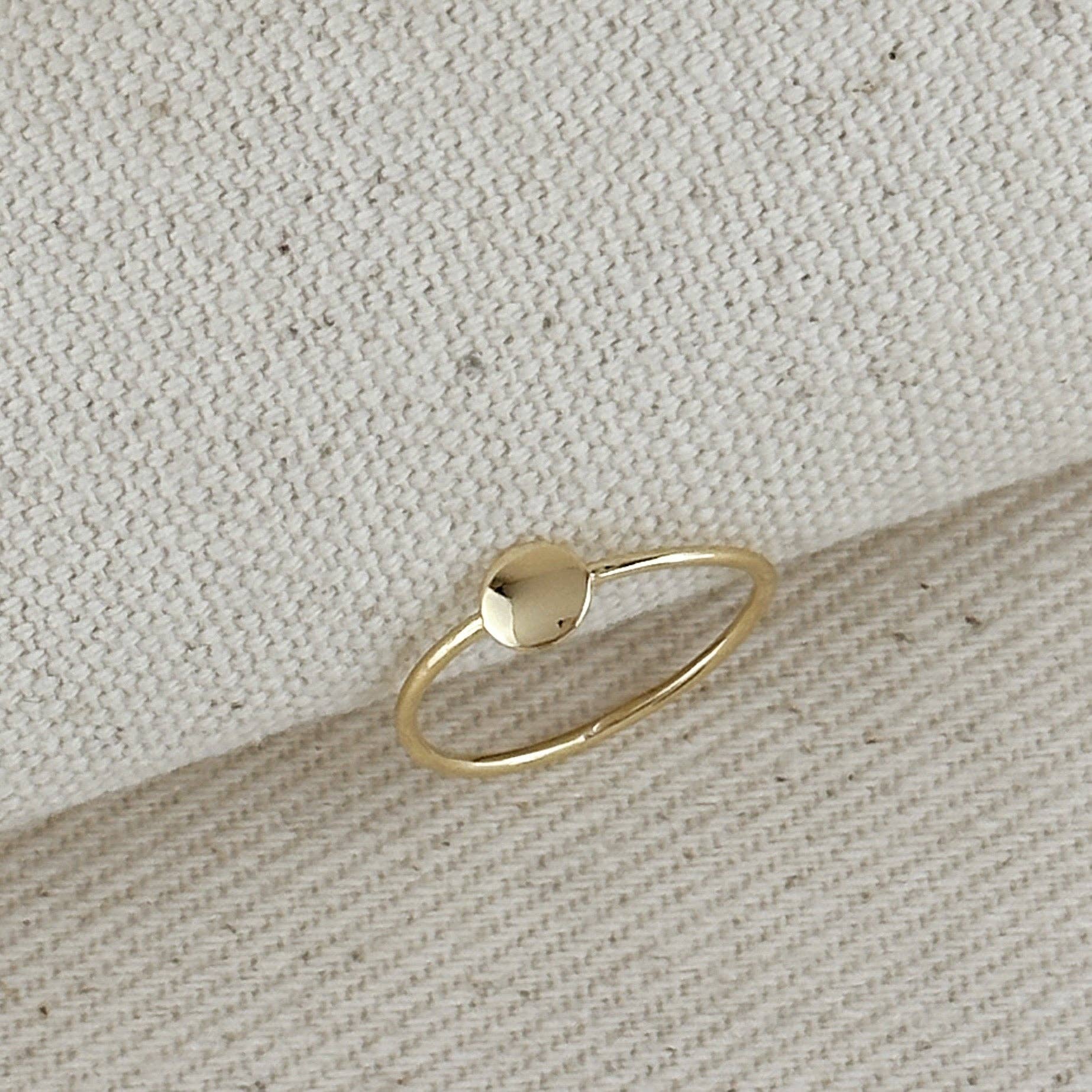 Slim Flat Disc Ring