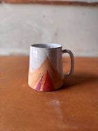 Triangles Geometric Mug Handmade Ceramic