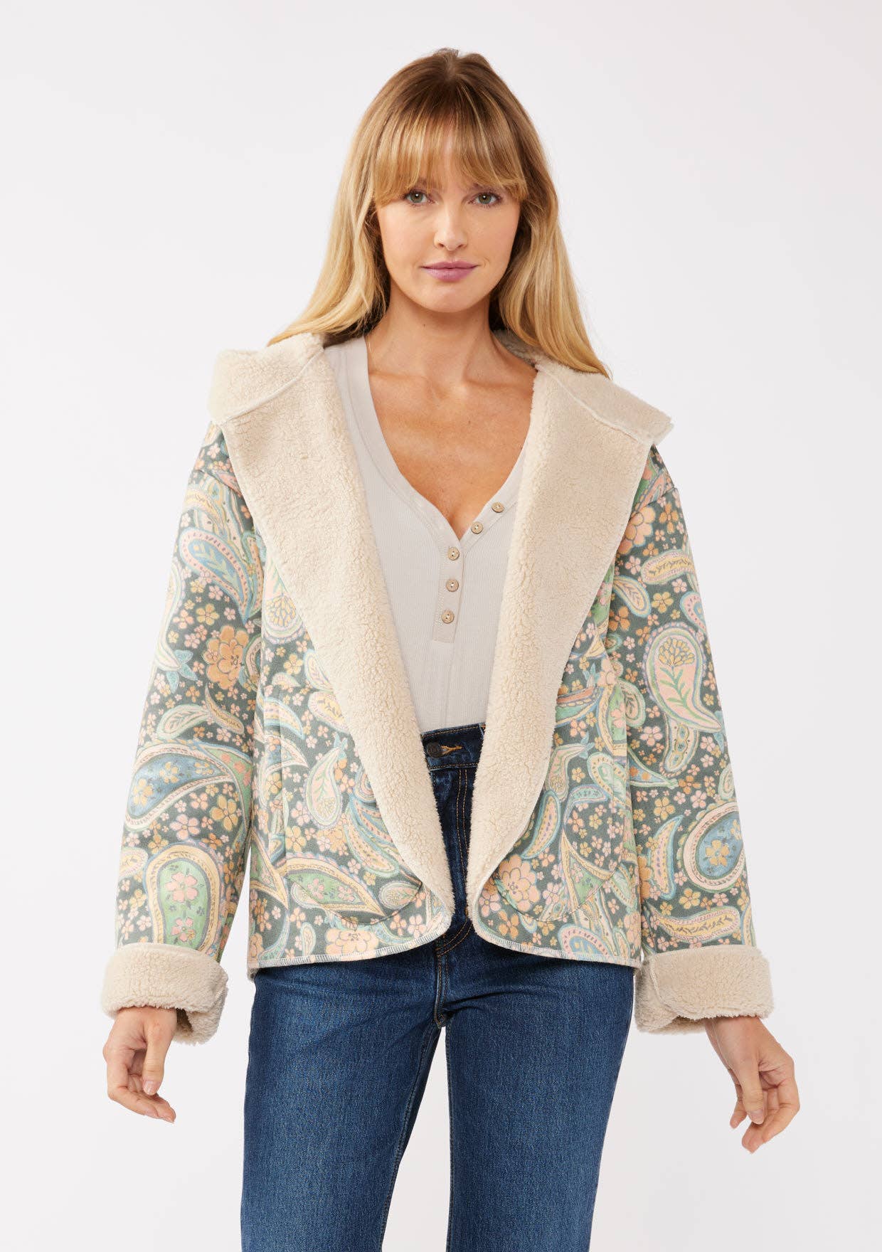 Long Sleeve Hooded Jacket with Pockets