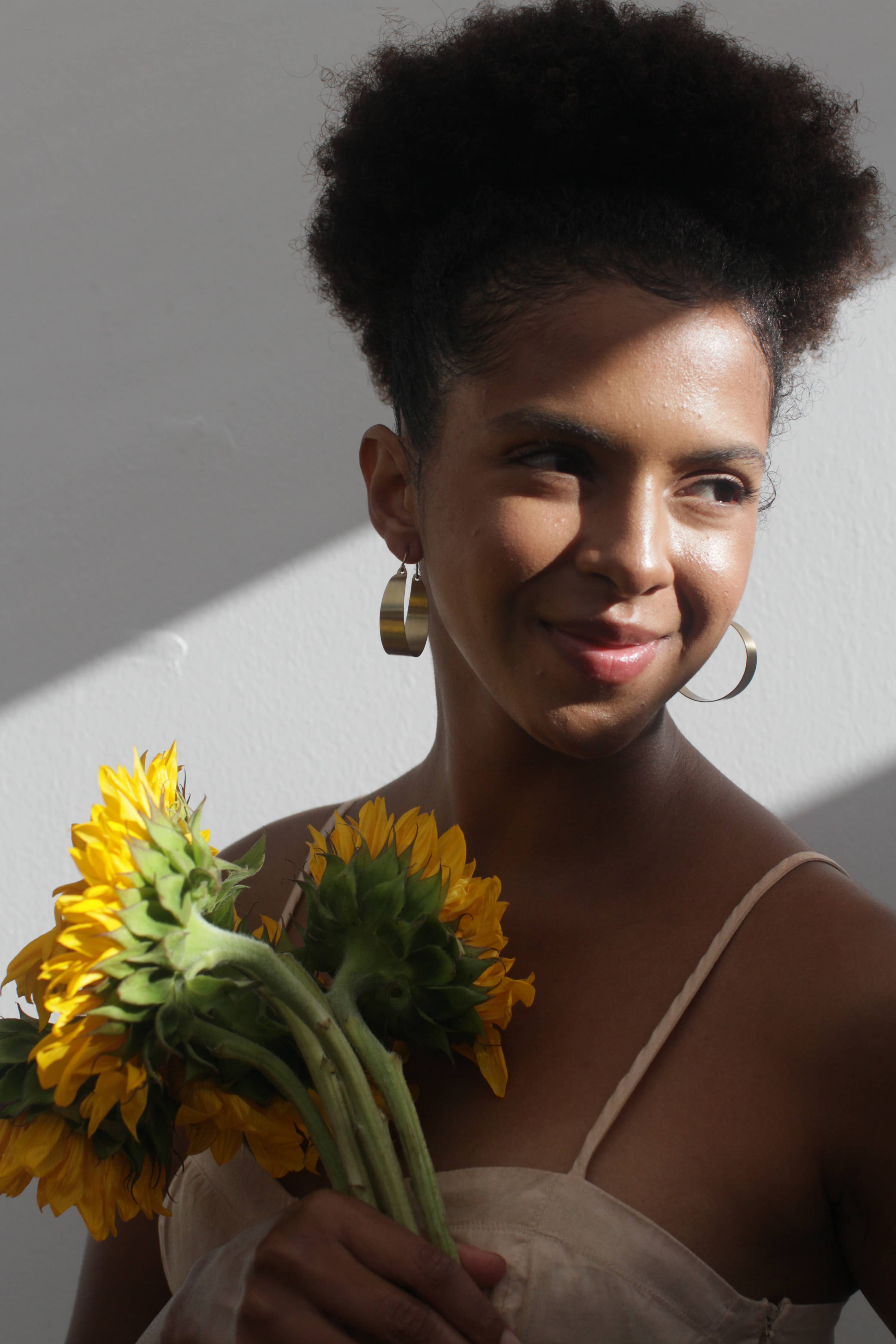 Brassy Statement Earrings