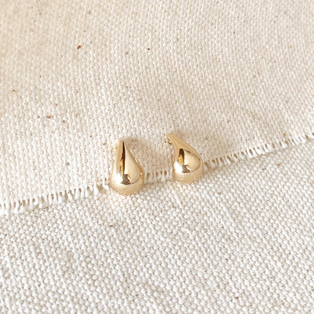 10mm Teardrop Stud Earrings