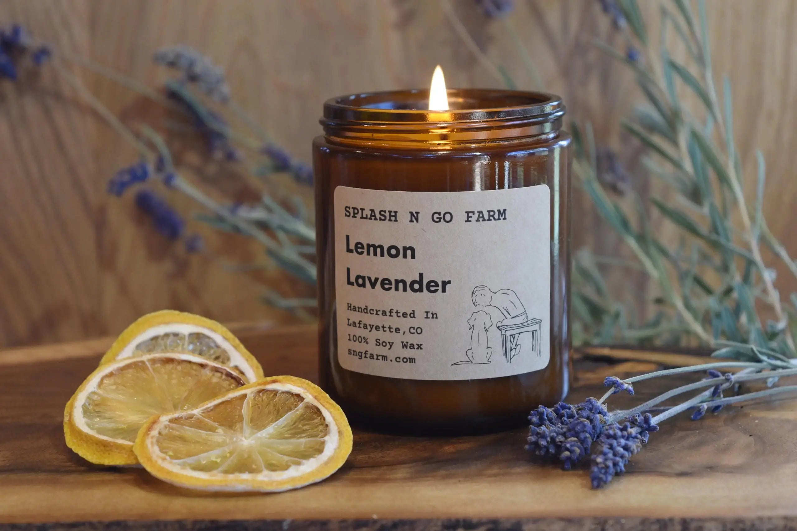 Lemon Lavender - 8 oz Soy Candle