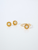Emma Pearl Dish Studs