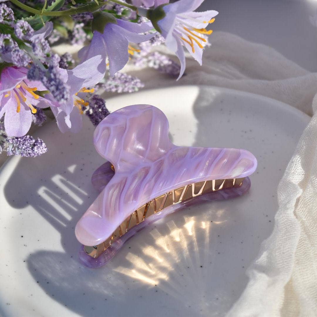 French Hair Claw in Wisteria