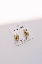 Everleigh Crystal Hoop Earrings