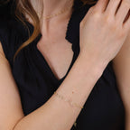 Diamond Cut Detailed Chain Bracelet