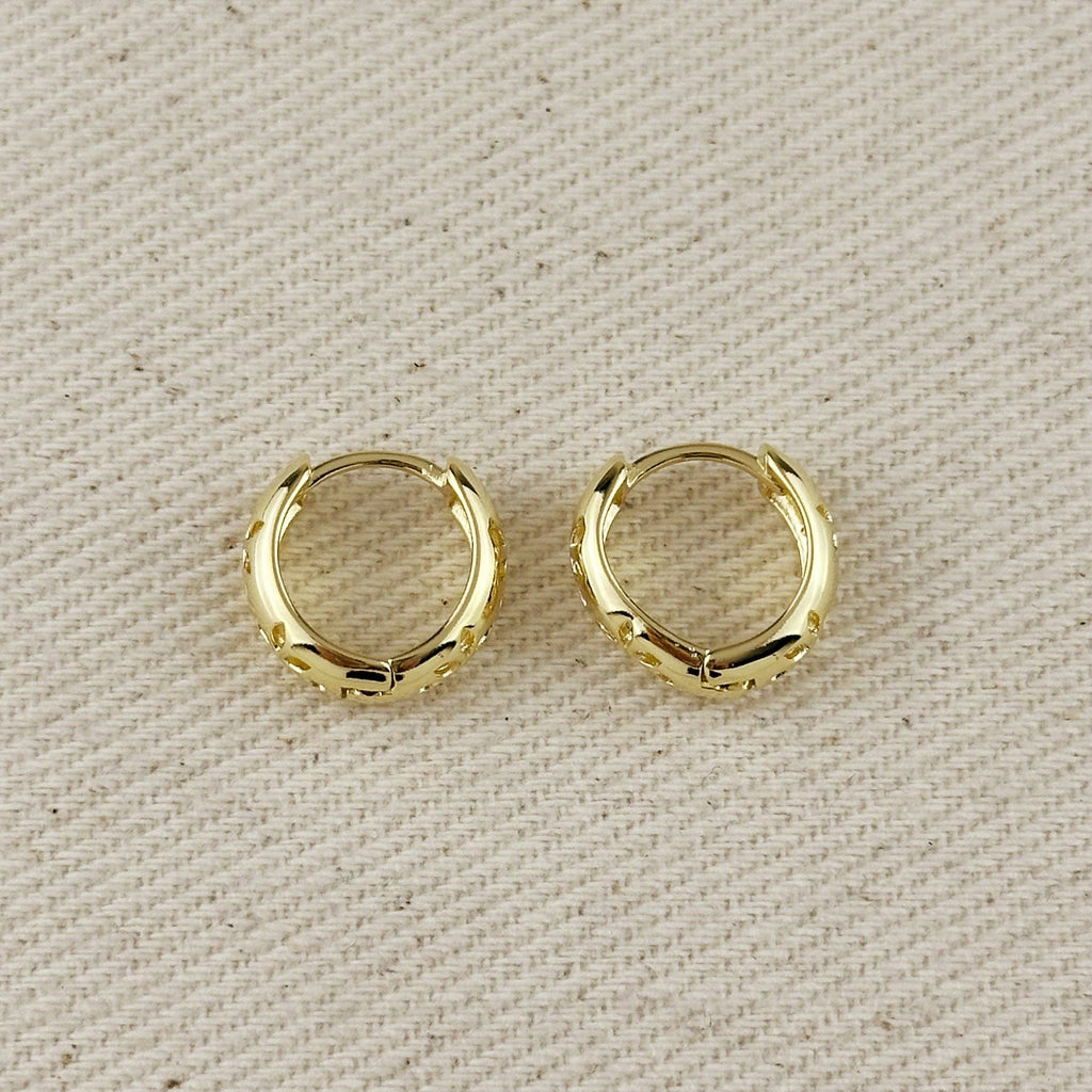 Leaves Huggie Earrings
