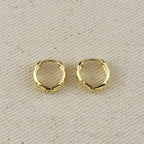 Leaves Huggie Earrings