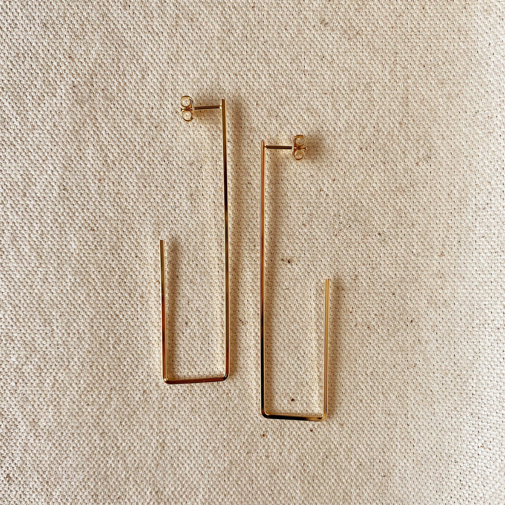 Rectangle Shaped Earrings