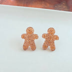 Gingerbread Man Studs