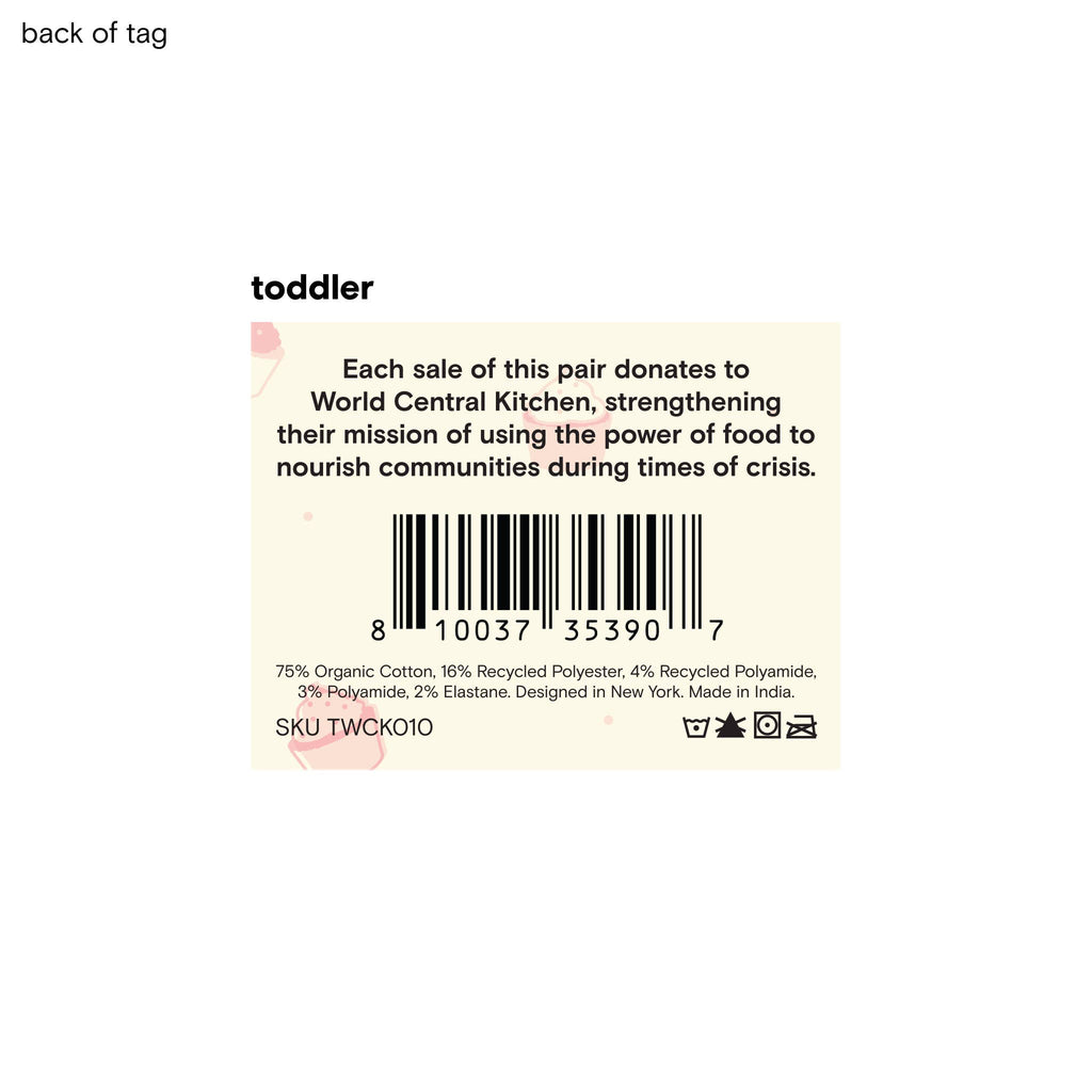 Kids Socks that Provide Meals (Blue Cupcakes)