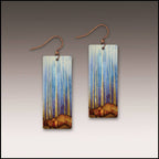 Cool Forest Banner Handmade Earrings