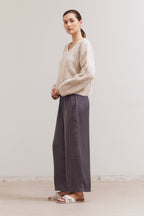 V Neck Cable Sweater