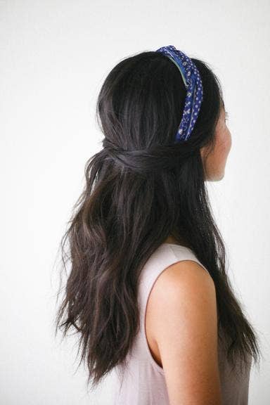 Dark Floral Headwrap