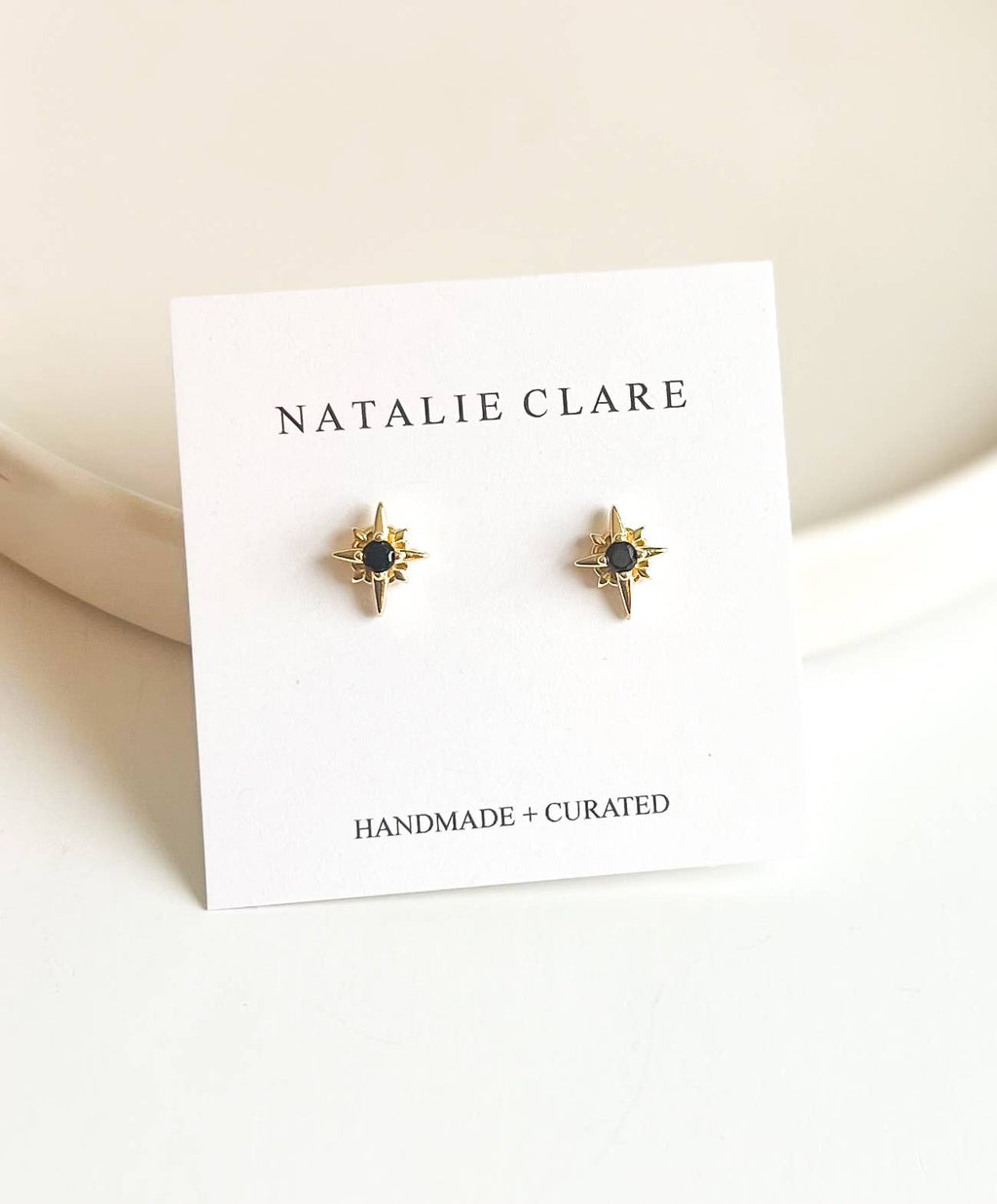 Compass Star Stud Earrings
