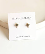Compass Star Stud Earrings