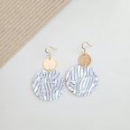 Pearl Black Stripe Zoey Earrings
