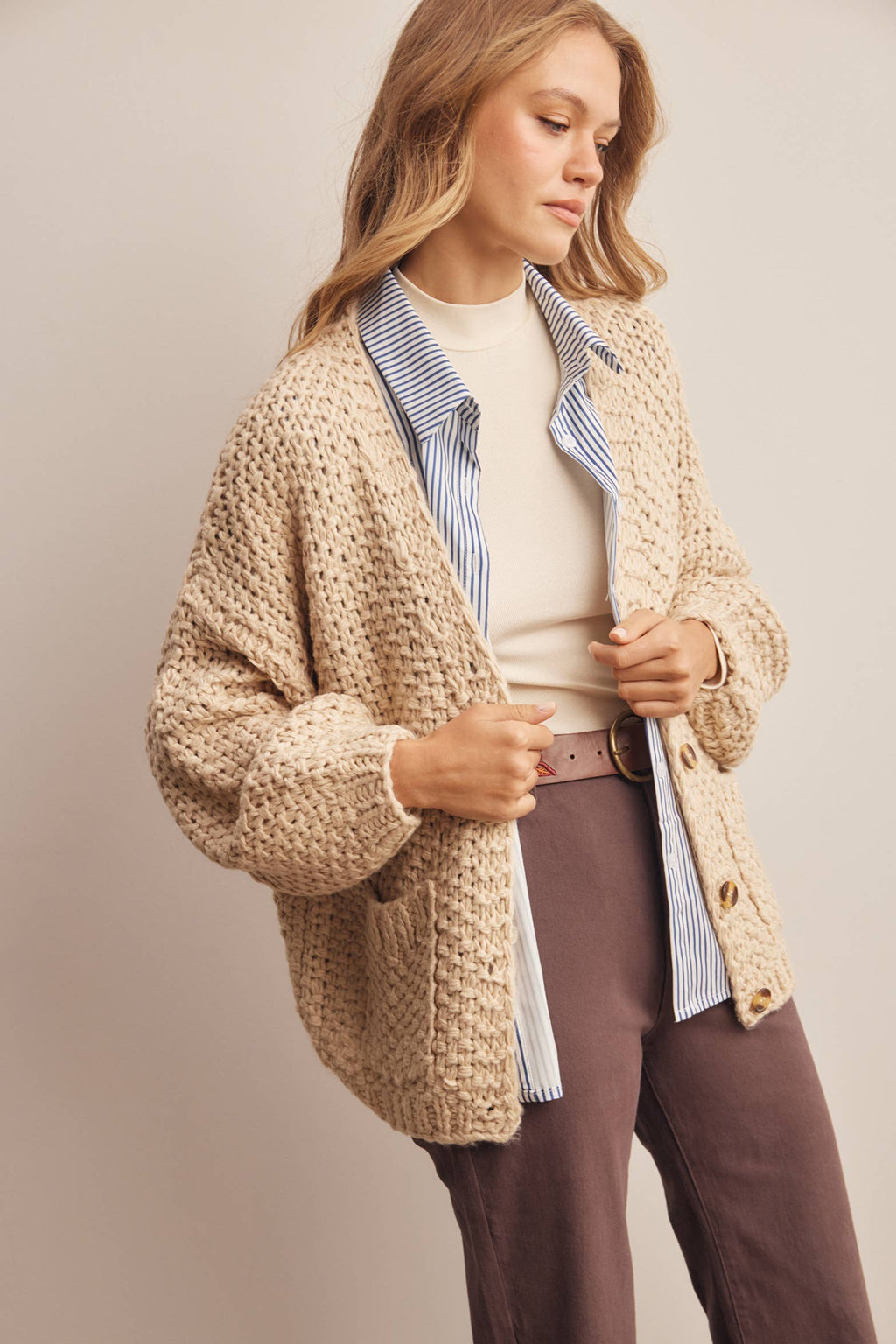 Handmade Chunky Knit Cardigan