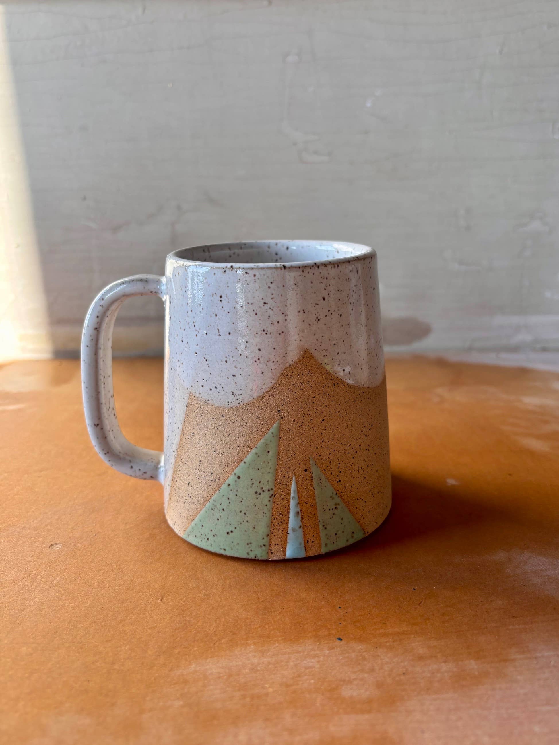 Triangles Geometric Mug Handmade Ceramic