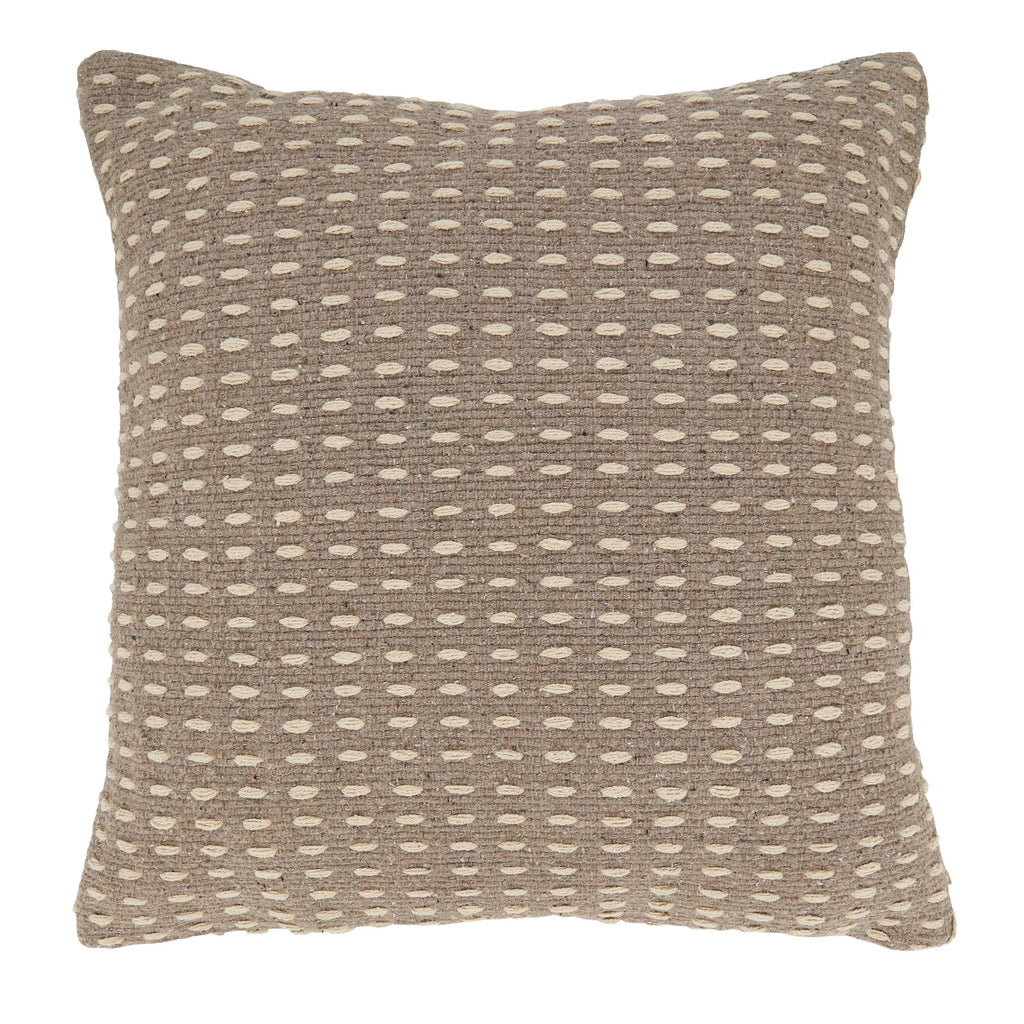 Geometric Glam Dashed Woven Throw Pillow