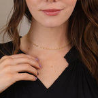 Diamond Cut Detailed Chain Necklace