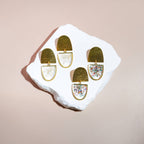 The Capsule Earrings- Brass and Gem Confetti