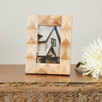 Textured Large Studded Wood Photo Frame