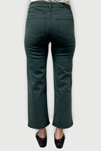 Addington Mid Rise Wide Leg Crop Pine Sculpt+ Overdye