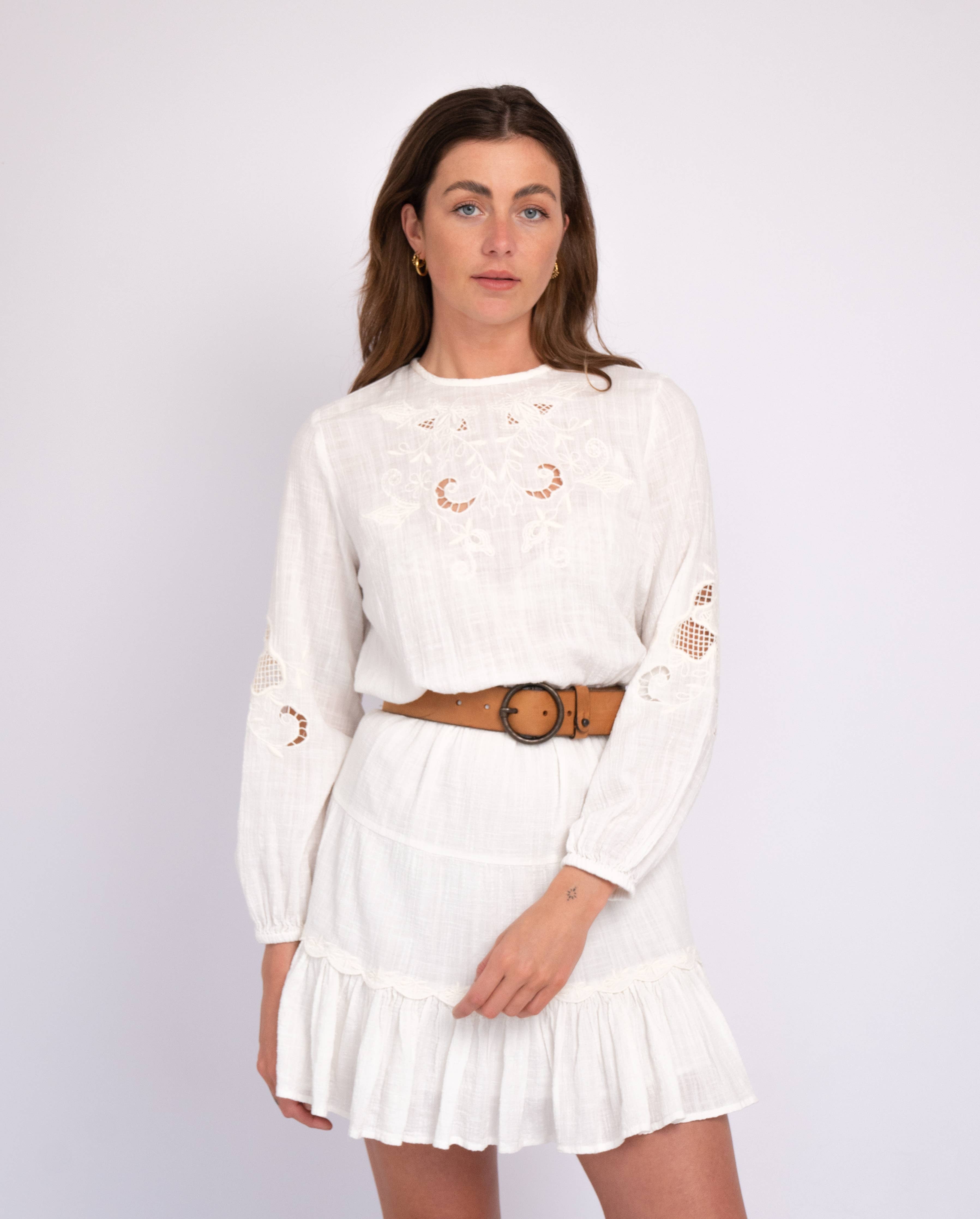Pip Vintage Full-Grain Leather Belt-Tan