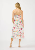 Floral Quilted Midi Dress