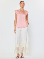 Margot Pleated Sleeve Blouse