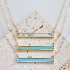 Turquoise Bar Necklace