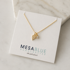 Tiny Pave CZ Heart Necklace