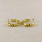 Twisted Shapes C-Hoop Earrings
