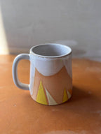 Triangles Geometric Mug Handmade Ceramic