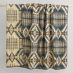 Andean Alpaca Wool Blanket - Forest