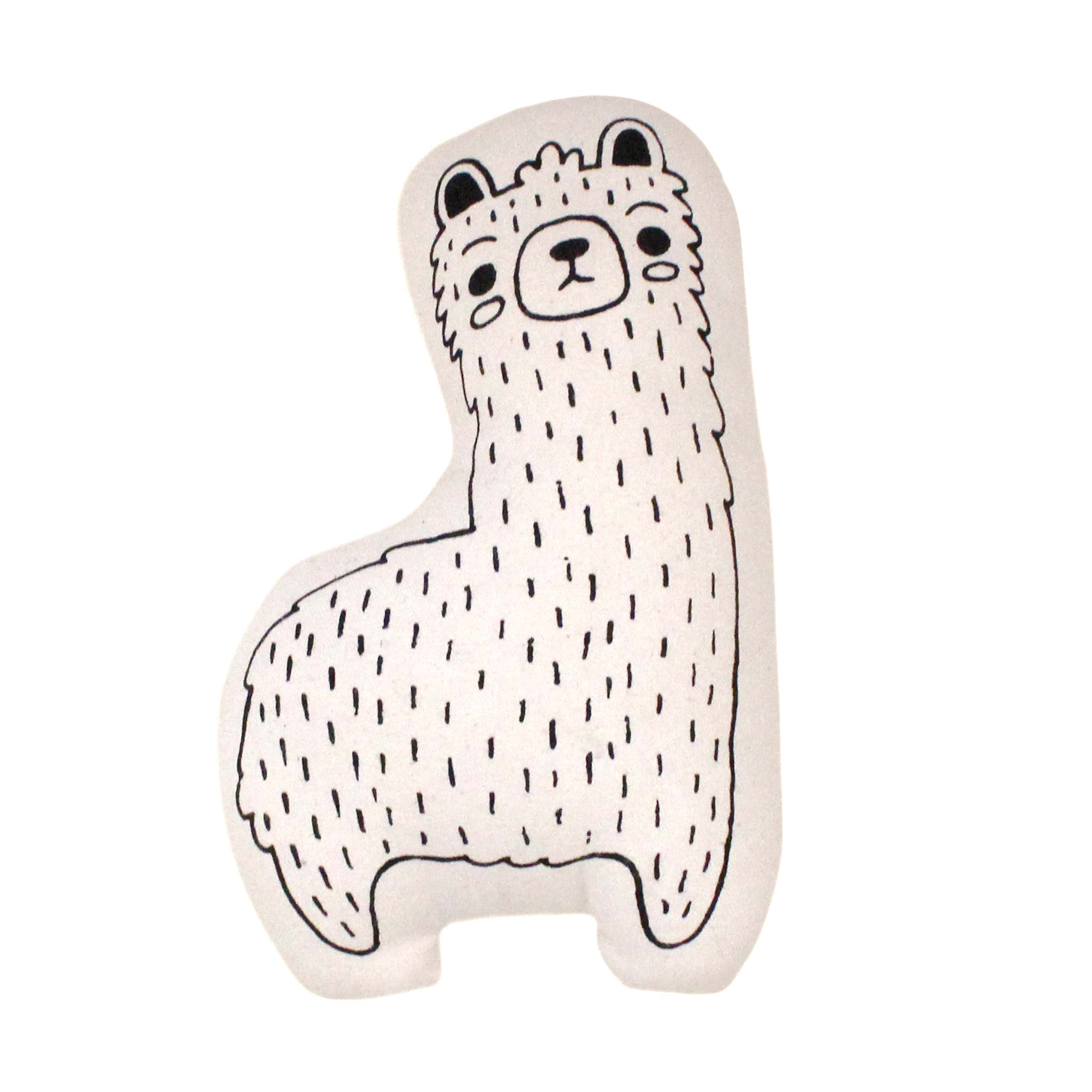 Llama Animal Pillow Canvas Material