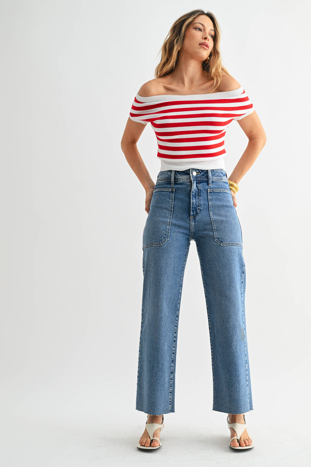 HR Utility Wide Leg Jeans
