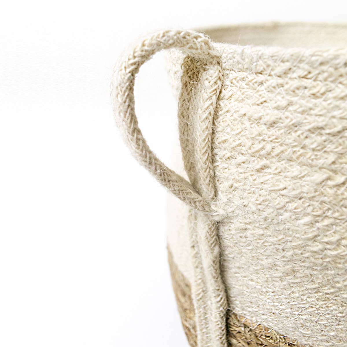 Handwoven Storage • Savar Basket with Side Handle-Set of 2