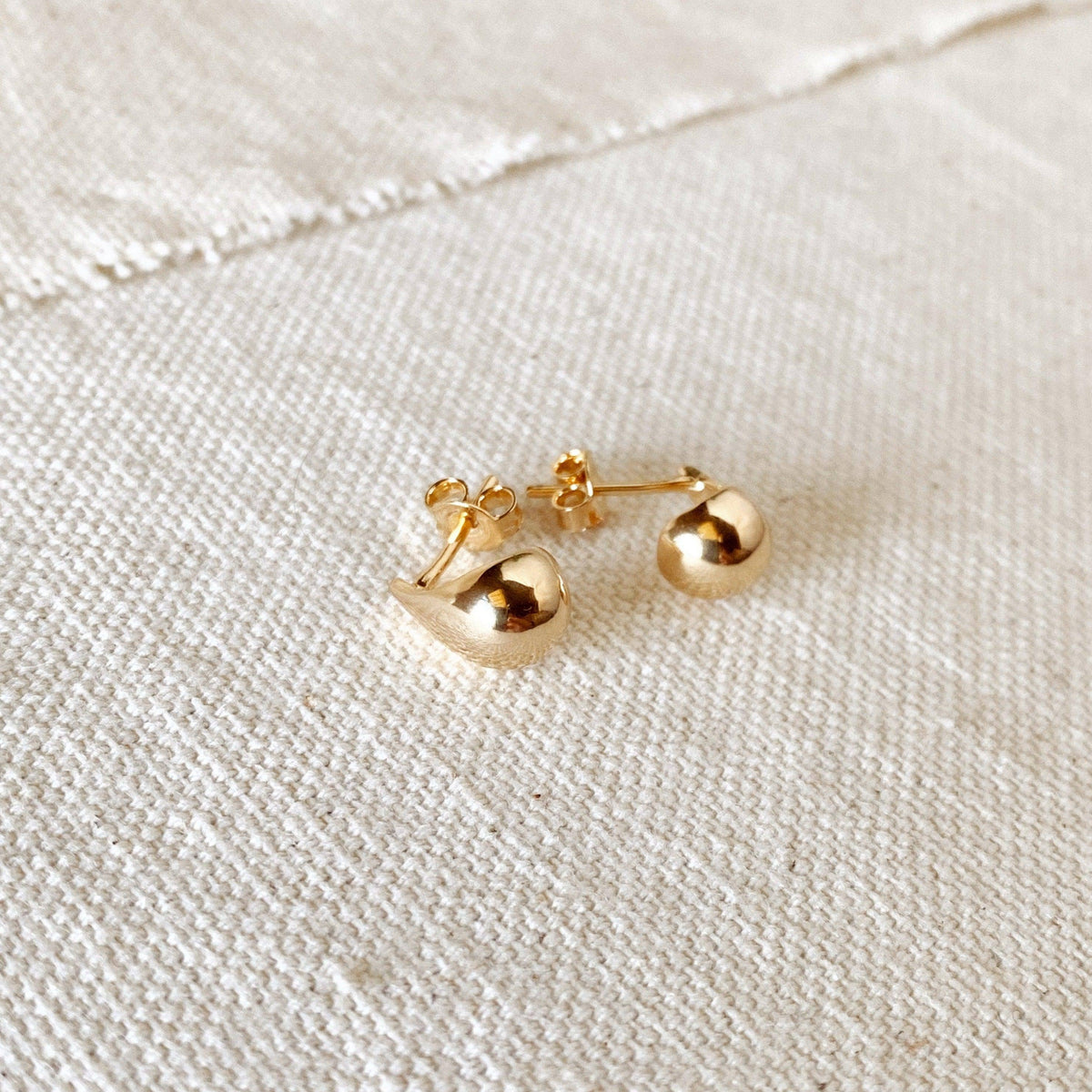 10mm Teardrop Stud Earrings