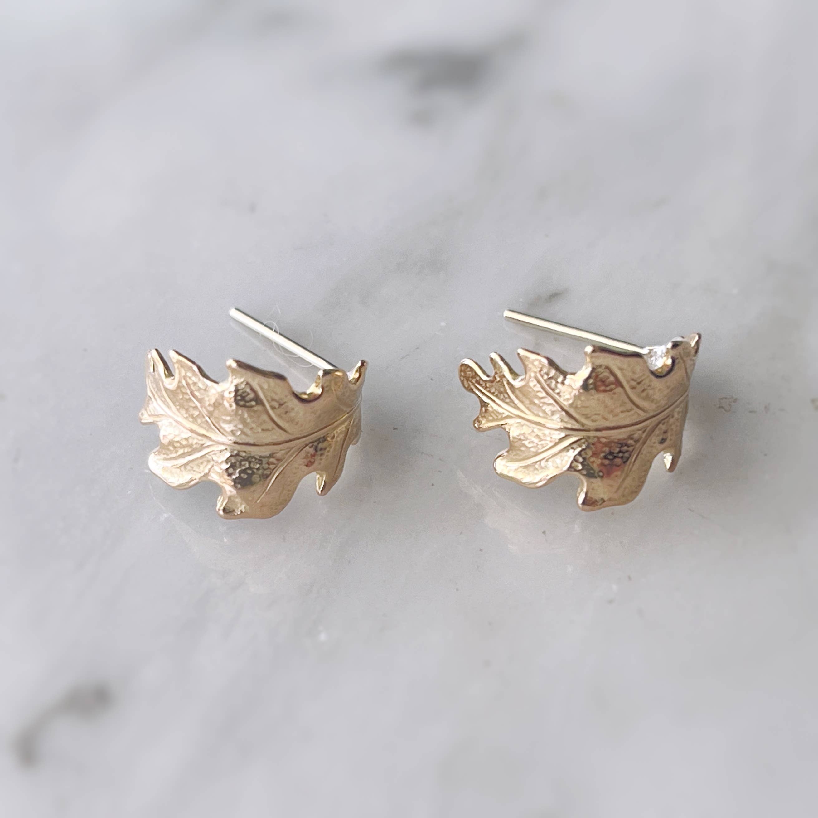 Oak Leaf Hoops