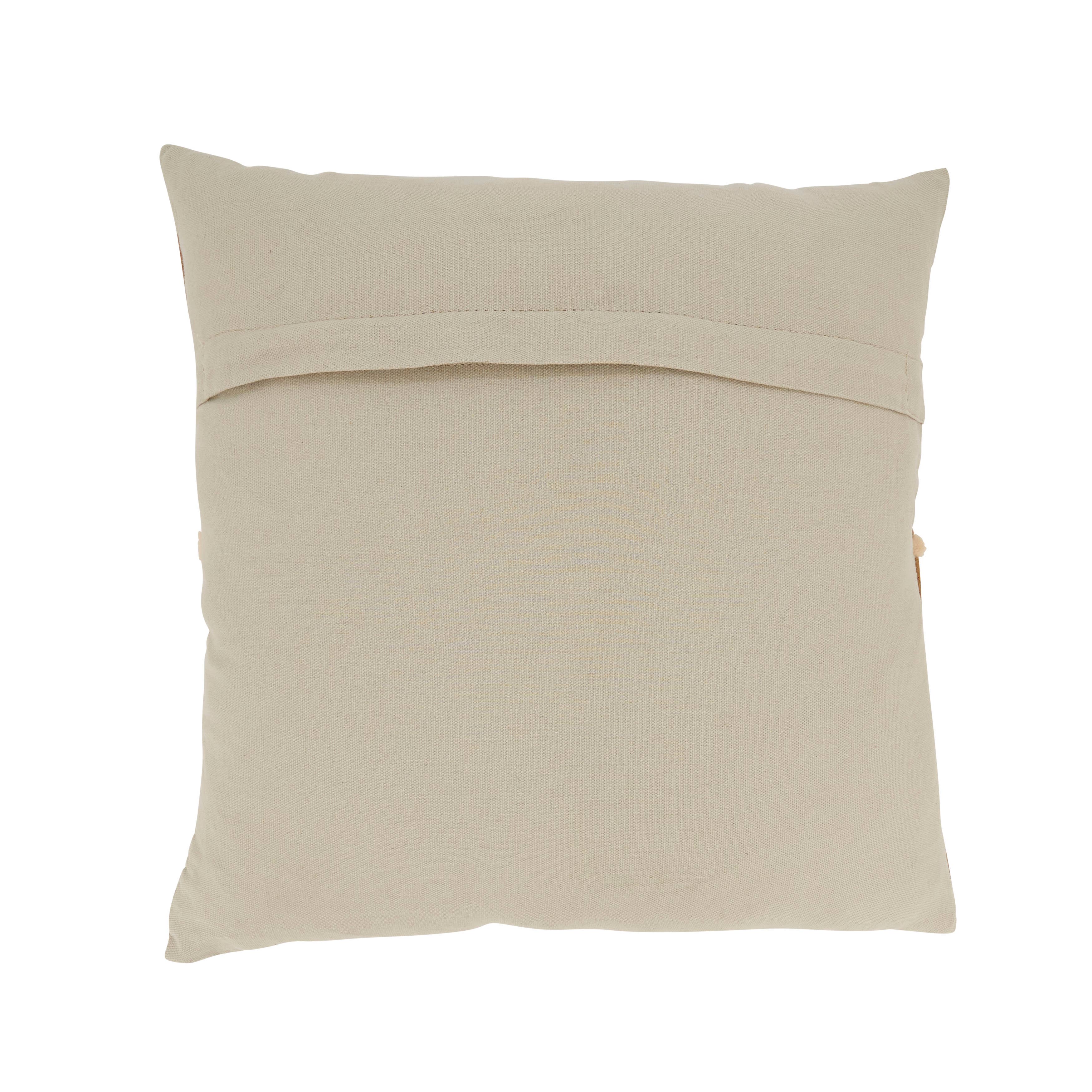 Distinctive Patchwork Leather Pillow
