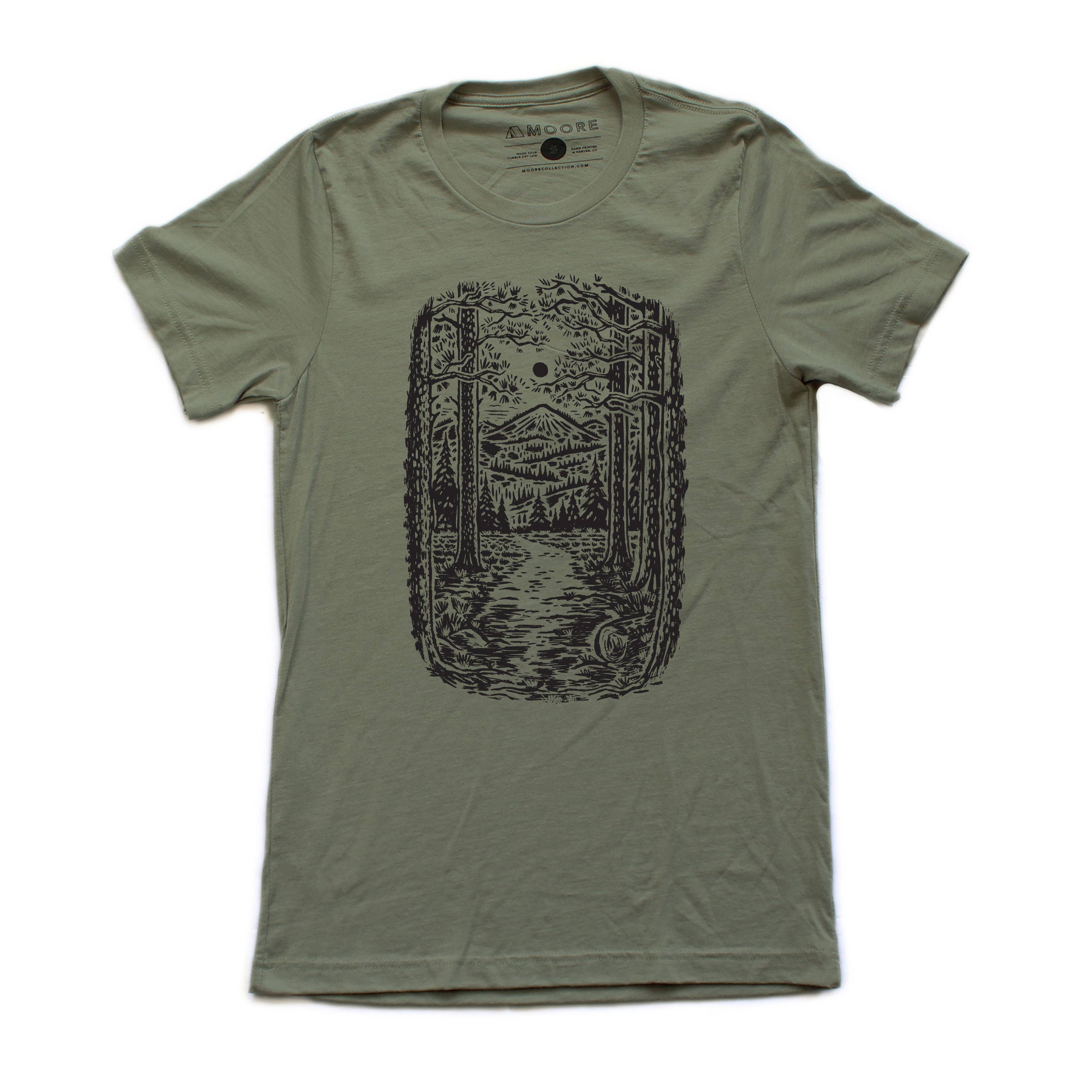 Trail Tee-Heather Olive