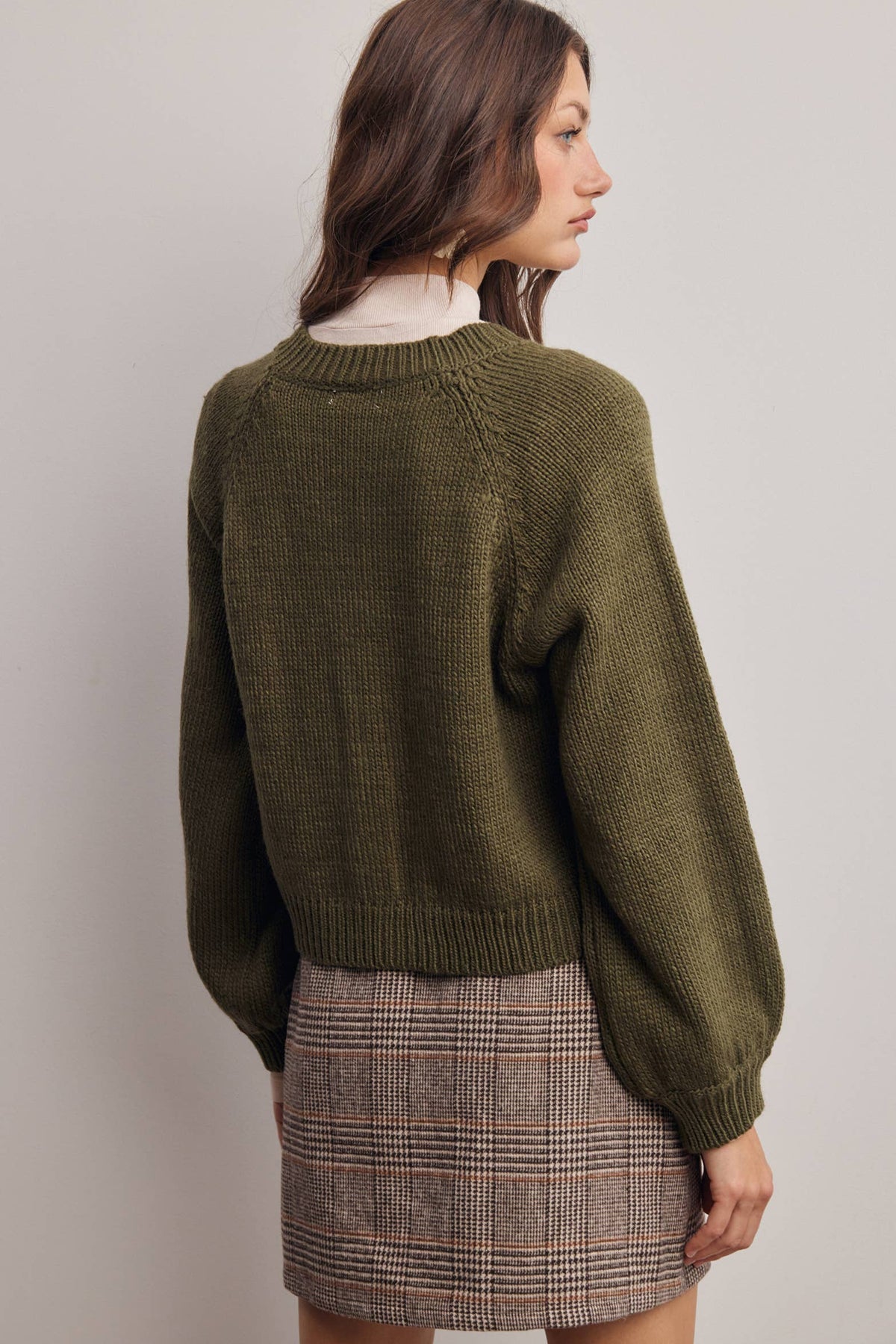 Classic Knit Button Front Cardigan