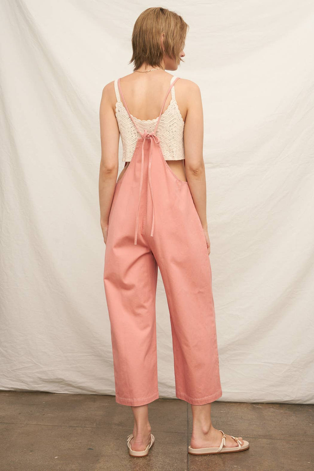 Spaghetti Strap Denim Jumpsuit